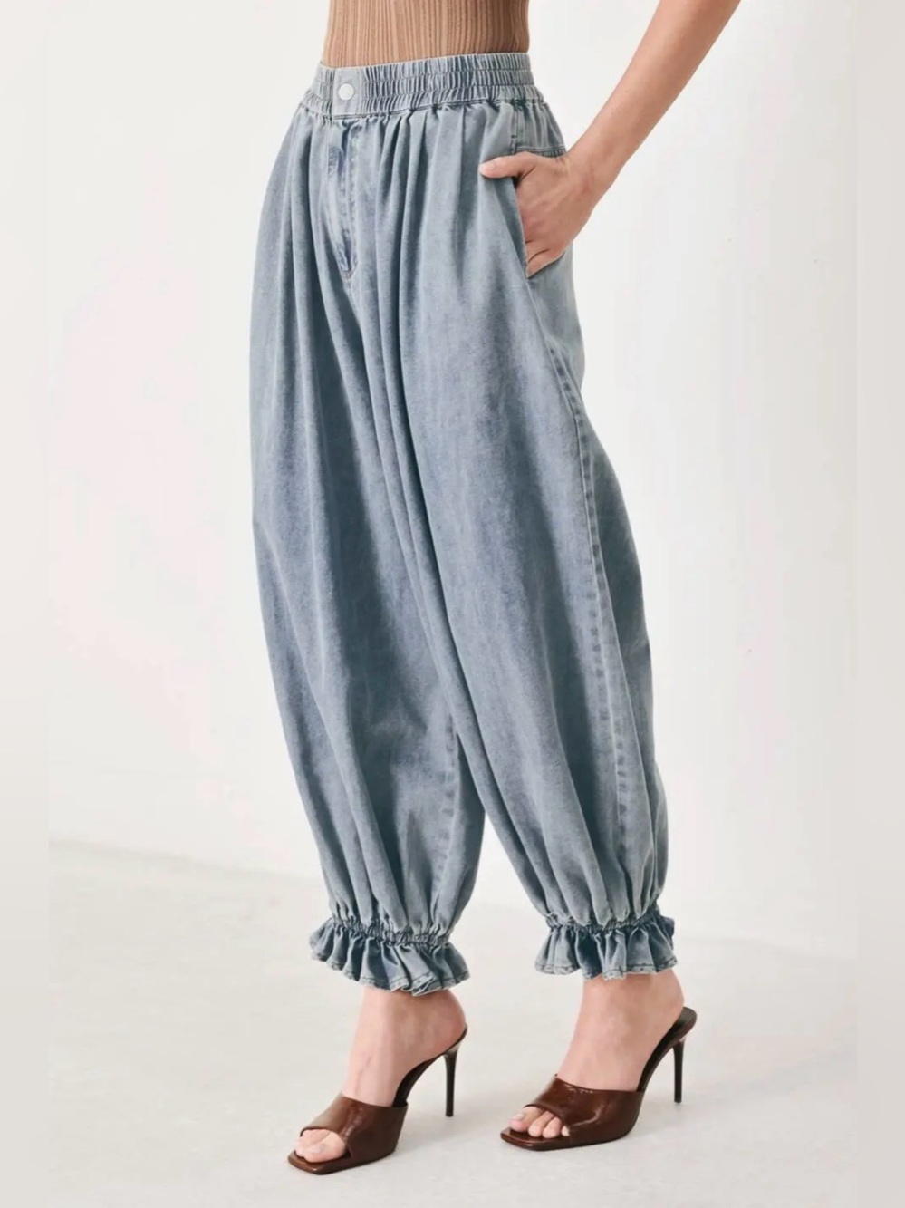 Denim Bloomer Pants